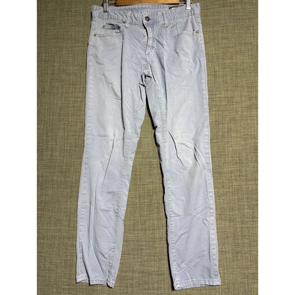Bonobos Slim Pants Men 30x30 Blue Chino Straight Leg Flat Front Stretch Casual
